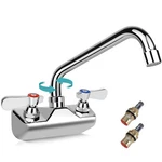 Zkdausdo Leak-free Commercial Kitchen Sink Faucet 4 Center With 10 Swivel Sp.... Fixed Price $90.58.
