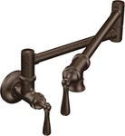 Moen S664ORB Wall Swing Arm Folding Pot Filler Kitchen Faucet Oil-rubbed Bronze. Fixed Price $979.00.