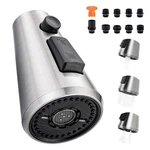 Aleasha Pull Down Spray Head For Kitchen FAUCET,3-FUNCTION Brushed Nickel. Fixed Price $23.96.