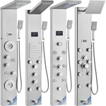 Vevor Led Shower Panel Tower Massage System Rain&waterfall Jets Stainless Steel. Fixed Price $129.99.