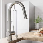 Vigo VG02008ST 17" Single-handle W/ Pull-down Sprayer Kitchen Faucet & Soap Disp. Fixed Price $199.95.