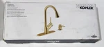 Kohler Setra Sprayer Kitchen Faucet In Brushed Moderne Brass K-R22897-SD-2MB. Fixed Price $250.25.