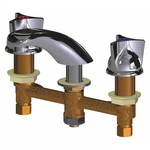Chicago 404-V950E64ABCP Manual Low Arc Bathroom Faucet, 8" Mount,. Fixed Price $345.99.