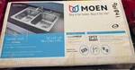 Moen Galvin Drop-in 33-IN X 22-IN Stainless Steel Double Equal Bowl Kitchen Sink. Fixed Price $200.00.