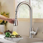 Brushed Nickel Kitchen Faucet Sink Mixer Pull Down Sprayer Single Handle. Fixed Price $15.99.