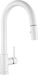 Aguastella White Finish Kitchen Sink Faucet With Pull Down Sprayer. Fixed Price $125.00.