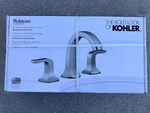 Kohler Rubicon 8 In. Widespread 2-HANDLE High Arc Bathroom Faucet Brushed Nickel. Fixed Price $95.00.