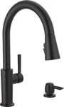 Delta Emery Single Handle Pull-down Faucet Matte Black-certified Refurbished. Fixed Price $250.88.