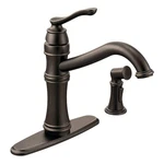 Moen Belfield Oil Rubbed Bronze Traditional One Handle High Arc Kitchen Faucet. Fixed Price $247.99.