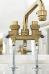New! Plumb Works 2-HANDLE Brass Faucet Laundry/utility Sink Fixture Replacement. Fixed Price $59.00.