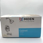 Moen Caldwell 82496EP Tub Shower Faucet Set Chrome New Damaged Box. Fixed Price $79.99.