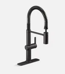 Kohler Clarus Semi-professional Pull Down Sprayer Kitchen Faucet In Matte Black. Fixed Price $199.00.