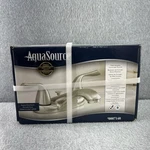 Aquasource Bathroom Faucet Brushed Nickel Finish Two Handle #0007148. Fixed Price $24.99.
