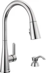 Delta Greydon Pull-down Kitchen Faucet 1H Chrome Certified Refurbished. Fixed Price $160.16.