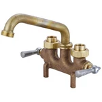 Durable Wall Mounted Laundry Faucet With Swivel Spout Two Handle Design. Fixed Price $75.59.