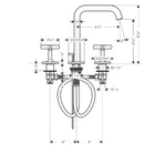 Axor 36108251 Citterio Widespread Bathroom Faucet Gold Finish New/neverused!!!. Fixed Price $301.90.