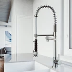 Vigo VH2007 Zurich Pull-down Kitchen Faucet, Stainless Steel, Single Hole. Fixed Price $209.99.
