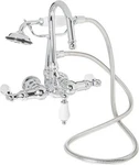 Kingston Brass Vintage Wall Mount Clawfoot Tub Filler With Hand Shower, CC10T1. Fixed Price $164.99.