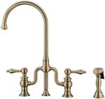 Whitehaus WHTTSLV3-9773-NT Twisthaus Plus 1.5 Gpm Widespread Brass. Fixed Price $784.00.