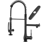 Gimili Matte Black Single Handle Pull Down Kitchen Faucet High Pressure. Fixed Price $259.99.