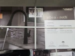 Allen + Roth Bryton Matte Black Single Handle Pull-down Kitchen Faucet With Led. Fixed Price $89.97.