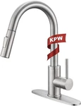 Kpw Kitchen Sink Faucet With Sprayer Brushed Nickel Pull Down. Fixed Price $54.99.