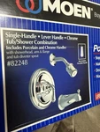 Moen 82248 Monticello Positemp Single Handle Tub + Shower Polished Chrome. Fixed Price $499.00.