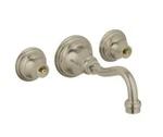 Grohe Wall Mount Vessel Faucet, Bridgeford, Brushed Nickel 20135EN0. Fixed Price $160.00.