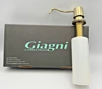 Giagni Deck Mounted Soap Dispenser Polished Brass New Box K11-MB Sink. Fixed Price $34.99.