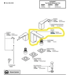 Moen 181079BN Spout Kit 1.2GPM Brushed Nickel For Handle Faucet TS6720BN. Fixed Price $39.00.