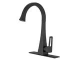 Bwe Single Handle Standard Kitchen Faucet Matte Black. Fixed Price $59.00.
