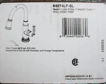 Brizo 64974LF-SL Rook 1.8 Gpm 1-HOLE Prep Kitchen Faucet Smarttouch Luxe Steel. Fixed Price $706.97.