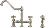 Whitehaus WHKBTCR3-9201-NT Nickel Vintage Iii Plus 1.5 Gpm Widespread Faucet. Fixed Price $784.00.