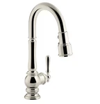 Kohler K-99261-SN Artifacts Pull Down Spray Kitchen Faucet Polished Nickel New. Fixed Price $539.60.