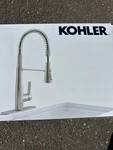 Kohler Vind Stainless Kitchen Faucet - Open Box. Fixed Price $185.00.