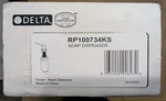 Delta Trinsic RP100734KS Metal Soap Dispenser - Black Stainless. Fixed Price $85.00.