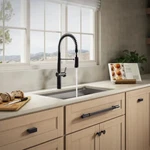 Kohler Haku R38475-BL Semi-professional Pull-down Kitchen Faucet Matte Black. Fixed Price $139.90.