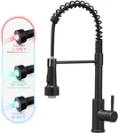 Oil Rubbed Bronze Kitchen Faucet With Led Pull Down Sprayer. Fixed Price $113.22.