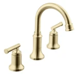 Glacier Bay Oswell 8 In. Widespread 2-HANDLE High-arc Bathroom Faucet Matte Gold. Fixed Price $79.95.