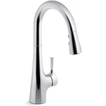Kohler 24661-CP Tempered 1.5 Gpm Single Hole Pull Down Kitchen Faucet. Fixed Price $180.65.