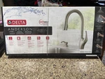 New Delta Anderson Pull-down Faucet + Soap Dispenser (stainless) 19998Z-SPSD-DST. Fixed Price $149.95.