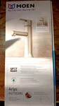 Moen 84770SRN Bathroom Faucet W/push-down Drain Brushed Nickel. Fixed Price $133.25.