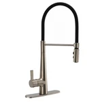 Recpro Rv Kitchen Faucet Pull Out Sprayer High Arc Brushed Nickel Single Handle. Fixed Price $79.95.