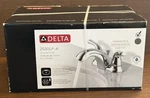Delta Classic 4 In. Centerset 2-HANDLE Chrome Finish Bathroom Faucet (2520LF-A). Fixed Price $49.99.