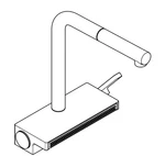 Hansgrohe 73836831 Aquno 1.75 Gpm Single Hole Pull Out Kitchen Faucet, Polished. Fixed Price $725.00.