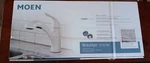Moen Brecklyn Single-handle Pull-out Sprayer Kitchen Faucet W/ Power Clean White. Fixed Price $109.00.