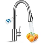 Pull Down Kitchen Sink Faucet High Arc Single Hole Brushed Nickel By Vfauosit. Fixed Price $45.99.