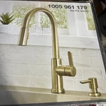 Glacier Bay Paulina Single-handle Pull-down Sprayer Kitchen Faucet Gold. Fixed Price $57.95.