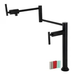 Kingston Brass KS470.CKL Kaiser 3 Gpm 1 Hole Pot Filler - Black. Fixed Price $601.22.
