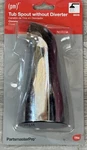 Nib Partsmaster Pro 58254 Elegant Tub Spout - 6" Front Diverter Brushed Nickle. Fixed Price $9.99.